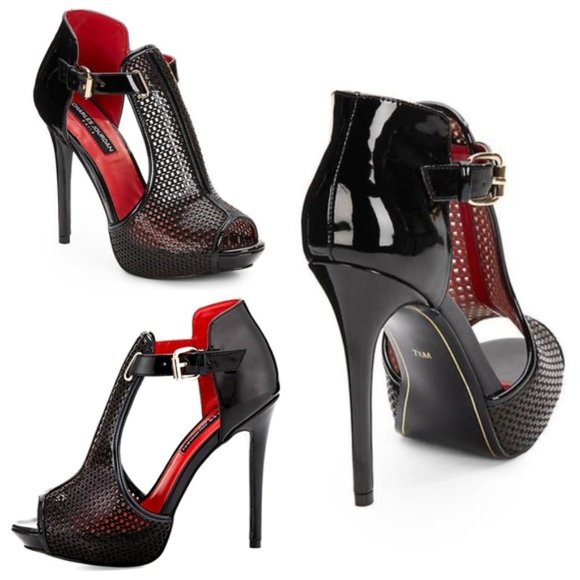 Charles Jourdan Shoes - Charles Jourdan Orvil d'Orsay Patent Mesh Heel